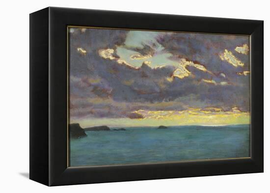 From Pentire Point (Oil on Panel)-Arthur Hughes-Framed Premier Image Canvas