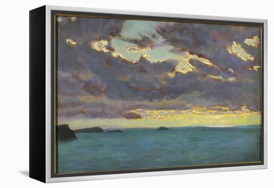 From Pentire Point (Oil on Panel)-Arthur Hughes-Framed Premier Image Canvas