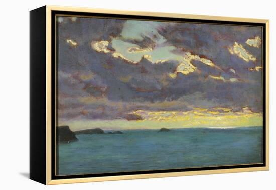 From Pentire Point (Oil on Panel)-Arthur Hughes-Framed Premier Image Canvas