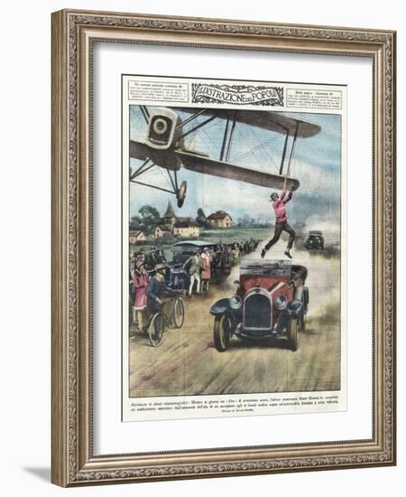 From Plane to Car 1928-Alfredo Ortelli-Framed Art Print