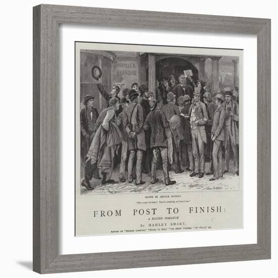 From Post to Finish, a Racing Romance-Arthur Hopkins-Framed Giclee Print