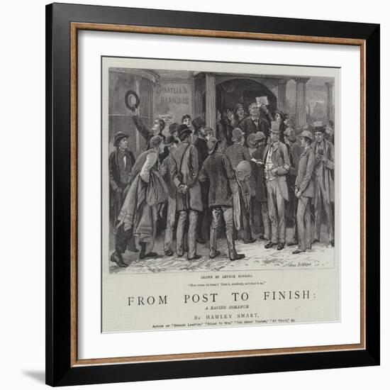 From Post to Finish, a Racing Romance-Arthur Hopkins-Framed Giclee Print