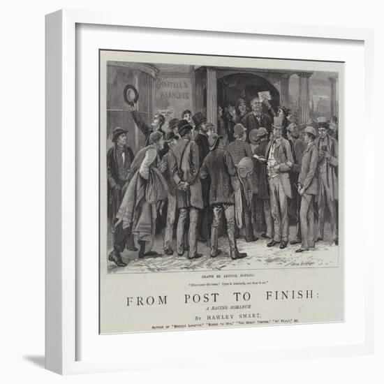 From Post to Finish, a Racing Romance-Arthur Hopkins-Framed Giclee Print