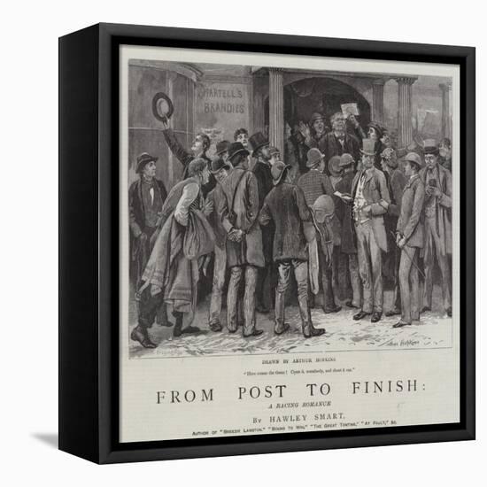 From Post to Finish, a Racing Romance-Arthur Hopkins-Framed Premier Image Canvas