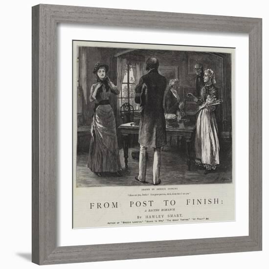 From Post to Finish, a Racing Romance-Arthur Hopkins-Framed Giclee Print