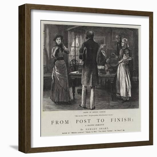 From Post to Finish, a Racing Romance-Arthur Hopkins-Framed Giclee Print