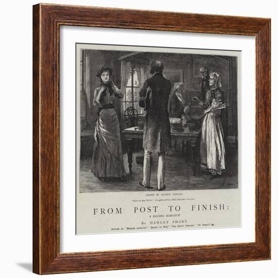 From Post to Finish, a Racing Romance-Arthur Hopkins-Framed Giclee Print