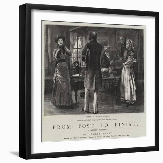 From Post to Finish, a Racing Romance-Arthur Hopkins-Framed Giclee Print