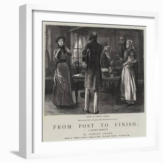 From Post to Finish, a Racing Romance-Arthur Hopkins-Framed Giclee Print