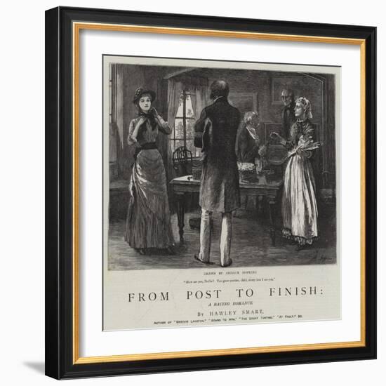 From Post to Finish, a Racing Romance-Arthur Hopkins-Framed Giclee Print