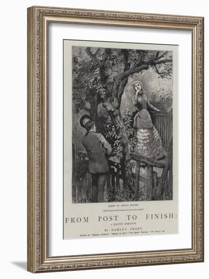 From Post to Finish, a Racing Romance-Arthur Hopkins-Framed Giclee Print