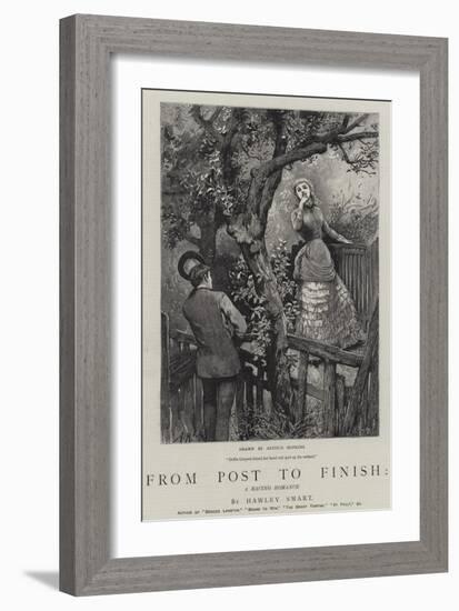 From Post to Finish, a Racing Romance-Arthur Hopkins-Framed Giclee Print