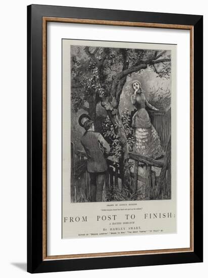 From Post to Finish, a Racing Romance-Arthur Hopkins-Framed Giclee Print