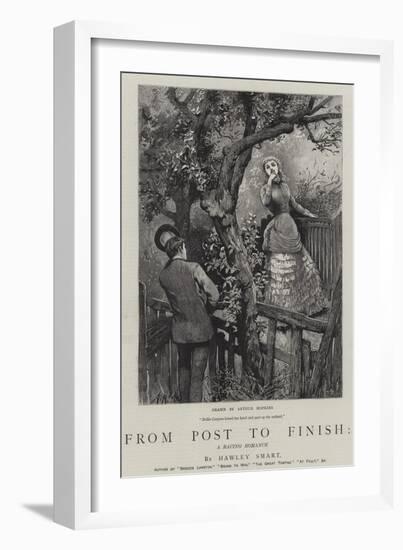 From Post to Finish, a Racing Romance-Arthur Hopkins-Framed Giclee Print