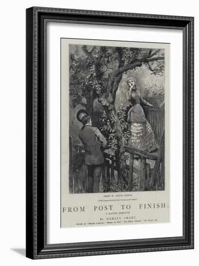 From Post to Finish, a Racing Romance-Arthur Hopkins-Framed Giclee Print