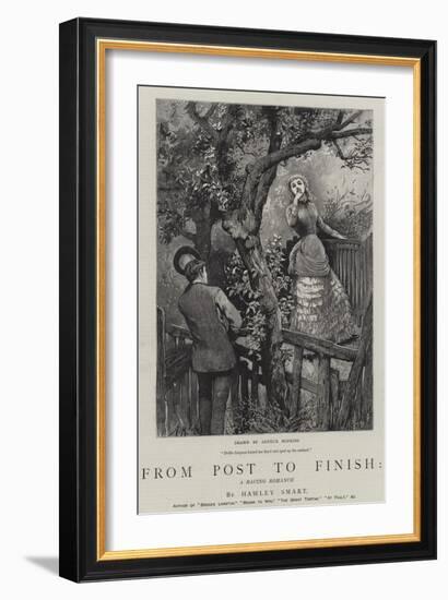 From Post to Finish, a Racing Romance-Arthur Hopkins-Framed Giclee Print