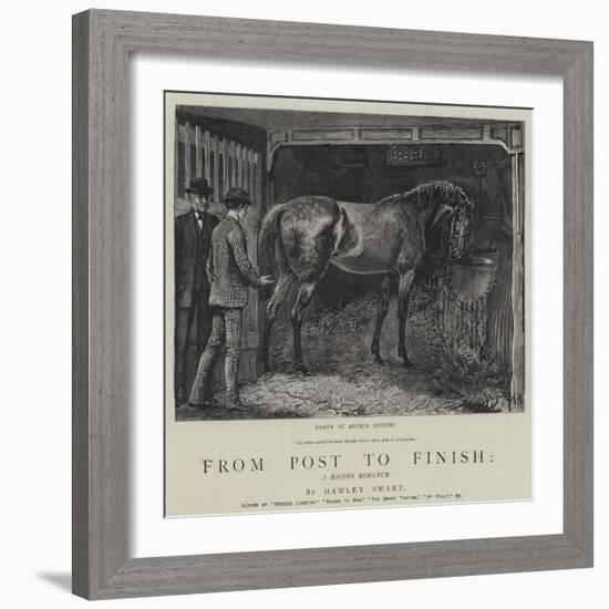 From Post to Finish, a Racing Romance-Arthur Hopkins-Framed Giclee Print