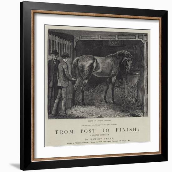 From Post to Finish, a Racing Romance-Arthur Hopkins-Framed Giclee Print