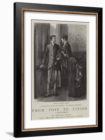 From Post to Finish, a Racing Romance-Arthur Hopkins-Framed Giclee Print