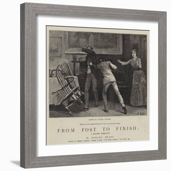 From Post to Finish, a Racing Romance-Arthur Hopkins-Framed Giclee Print