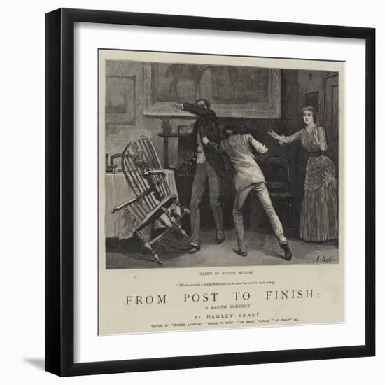 From Post to Finish, a Racing Romance-Arthur Hopkins-Framed Giclee Print