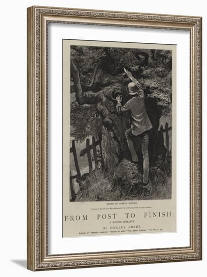 From Post to Finish, a Racing Romance-Arthur Hopkins-Framed Giclee Print