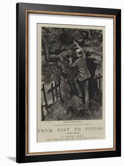 From Post to Finish, a Racing Romance-Arthur Hopkins-Framed Giclee Print