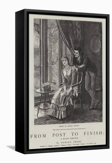 From Post to Finish, a Racing Romance-Arthur Hopkins-Framed Premier Image Canvas