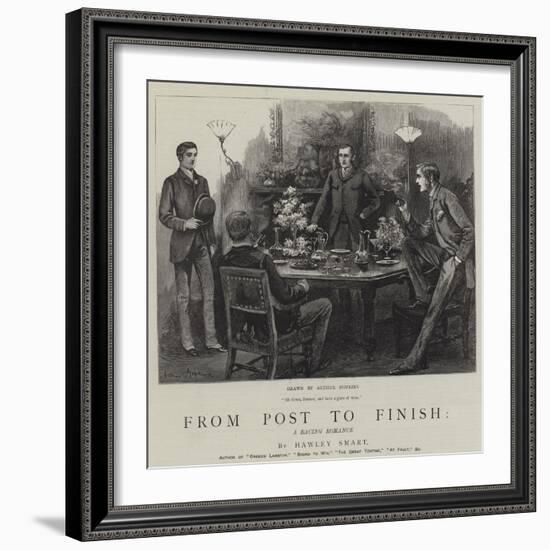 From Post to Finish, a Racing Romance-Arthur Hopkins-Framed Giclee Print