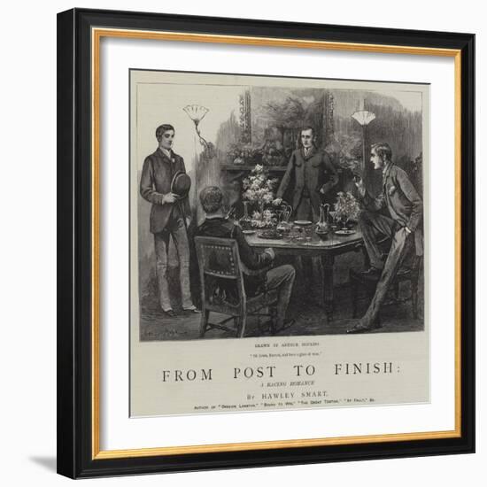 From Post to Finish, a Racing Romance-Arthur Hopkins-Framed Giclee Print