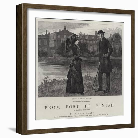 From Post to Finish, a Racing Romance-Arthur Hopkins-Framed Giclee Print