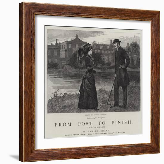 From Post to Finish, a Racing Romance-Arthur Hopkins-Framed Giclee Print