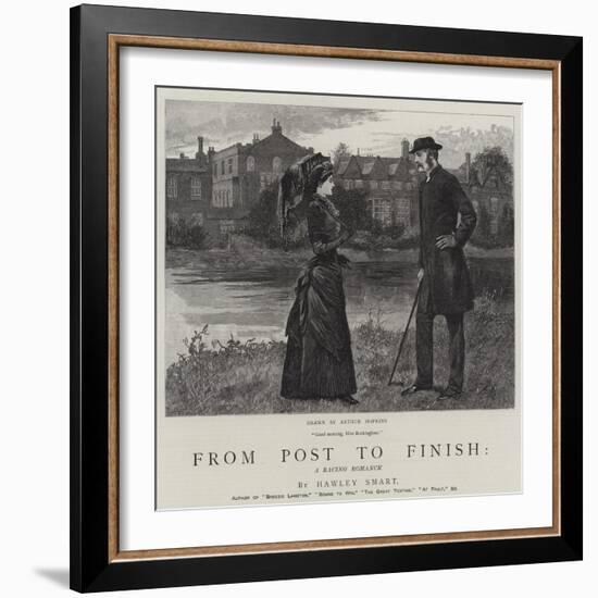 From Post to Finish, a Racing Romance-Arthur Hopkins-Framed Giclee Print