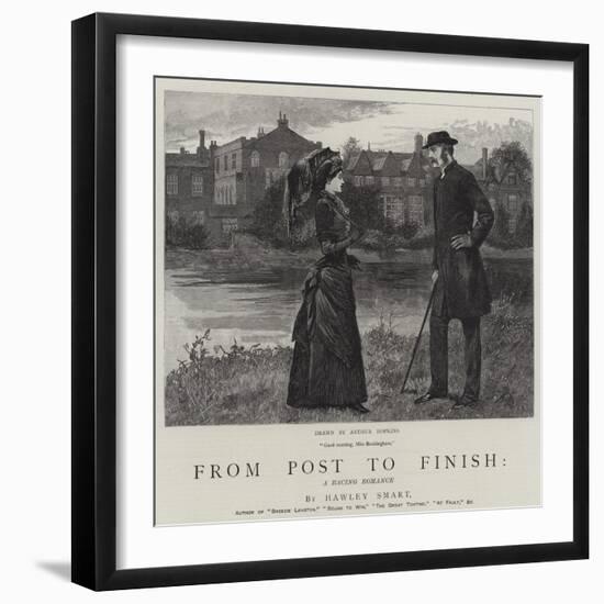 From Post to Finish, a Racing Romance-Arthur Hopkins-Framed Giclee Print