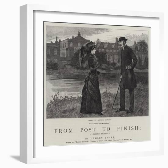 From Post to Finish, a Racing Romance-Arthur Hopkins-Framed Giclee Print