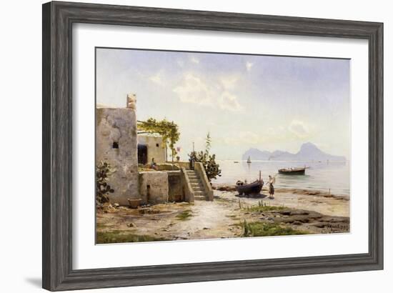 From Sorrento, Towards Capri-Peder Mork Monsted-Framed Giclee Print