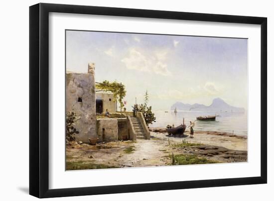 From Sorrento, Towards Capri-Peder Mork Monsted-Framed Giclee Print