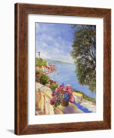 From the Balcony-Li Bo-Framed Giclee Print