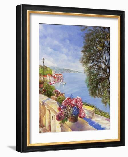 From the Balcony-Li Bo-Framed Giclee Print