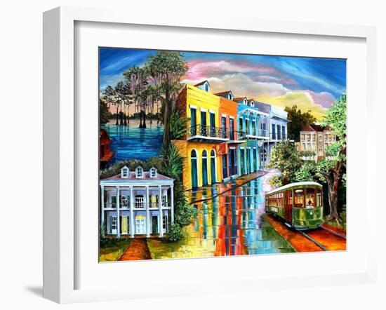 From the Bayou to the Big Easy-Diane Millsap-Framed Art Print