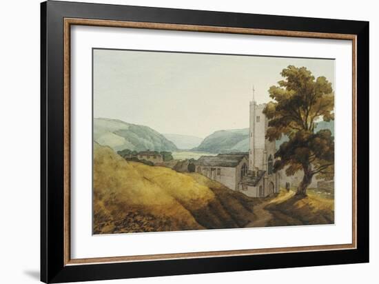 From the Churchyard at Dulverton, Somerset, 1800-John White Abbott-Framed Giclee Print