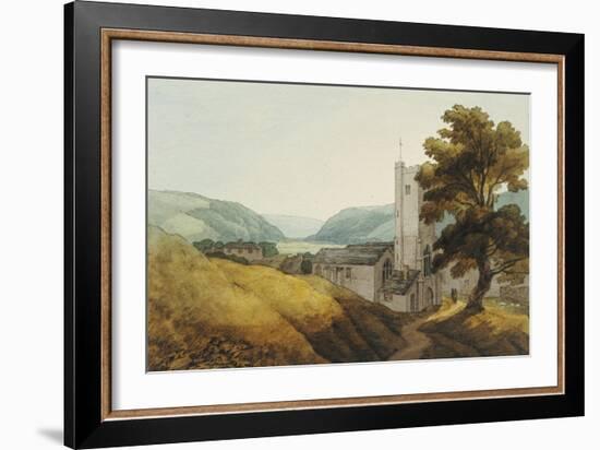 From the Churchyard at Dulverton, Somerset, 1800-John White Abbott-Framed Giclee Print