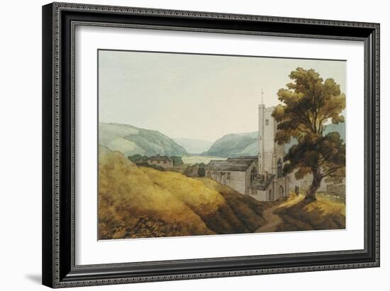 From the Churchyard at Dulverton, Somerset, 1800-John White Abbott-Framed Giclee Print