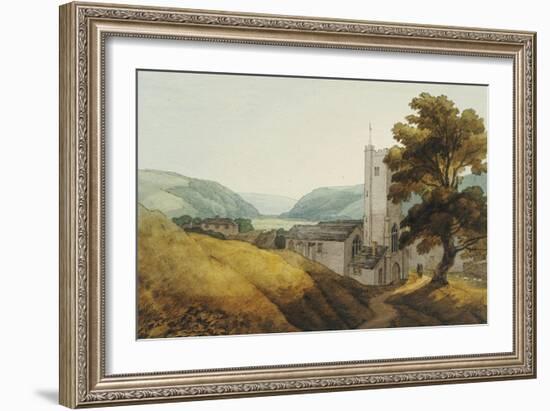 From the Churchyard at Dulverton, Somerset, 1800-John White Abbott-Framed Giclee Print