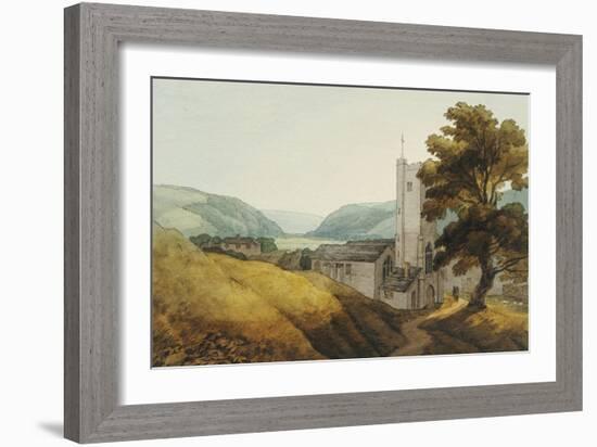 From the Churchyard at Dulverton, Somerset, 1800-John White Abbott-Framed Giclee Print