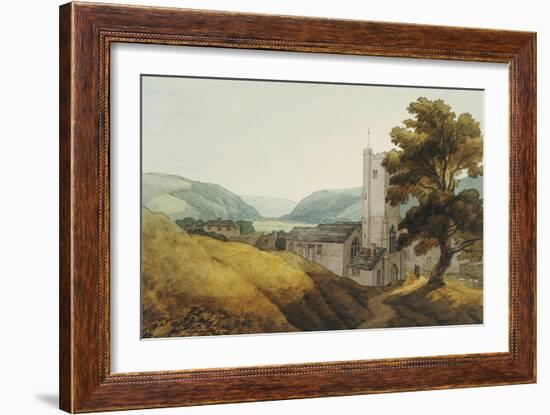 From the Churchyard at Dulverton, Somerset, 1800-John White Abbott-Framed Giclee Print