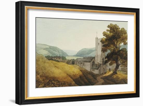 From the Churchyard at Dulverton, Somerset, 1800-John White Abbott-Framed Giclee Print