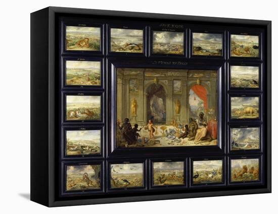 From the Cycle of the Four Continents: Africa-Jan van Kessel-Framed Premier Image Canvas