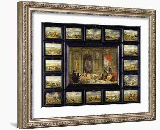 From the Cycle of the Four Continents: Africa-Jan van Kessel-Framed Giclee Print