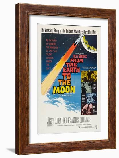 From the Earth to the Moon-null-Framed Art Print